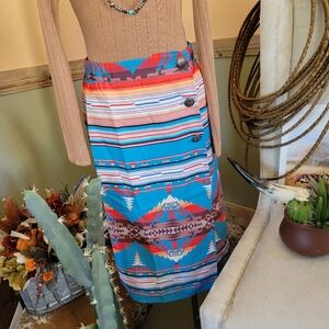 Concho Aztec Skirt